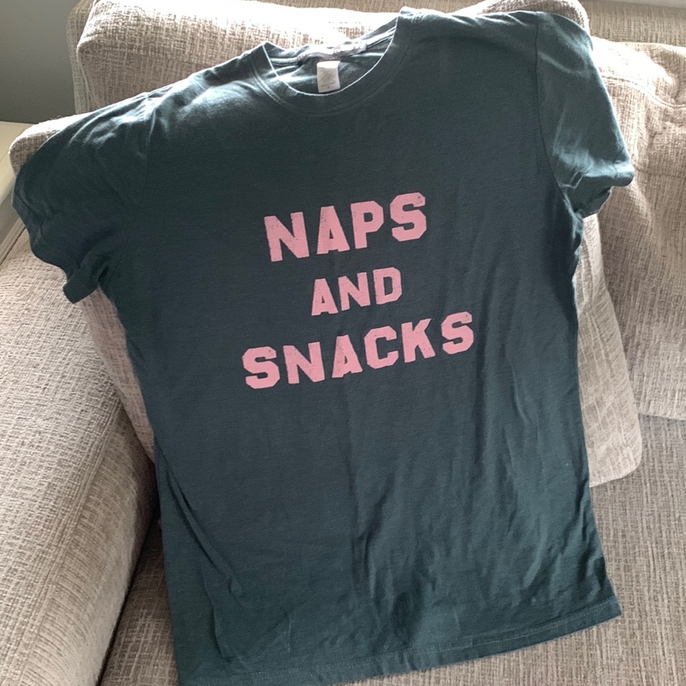 Naps And Snacks Graphic Tee Size Small Used
